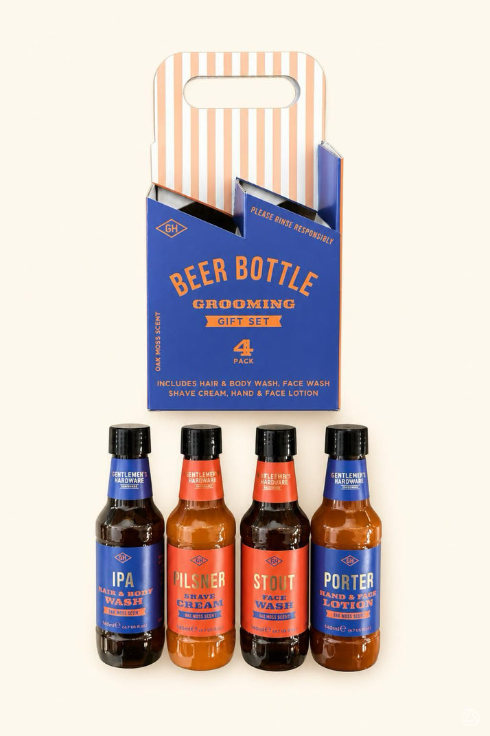 Beer Bottle Grooming Kit